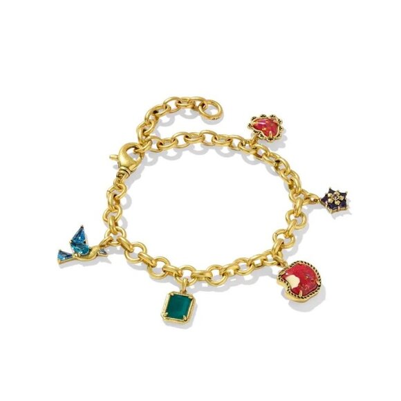 Disney | Kendra Scott Snow White Vintage Gold Charm Bracelet - Picture 1 of 2